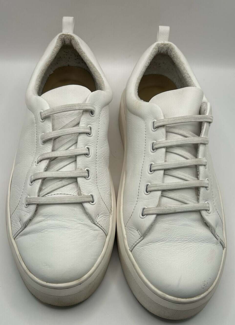 ABEO Jumpstreet Bungee White Leather Sneakers Size 11 US